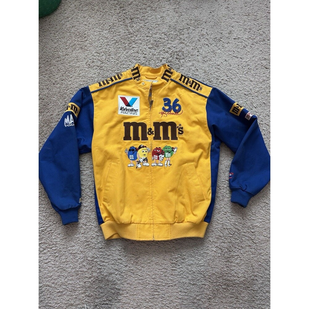 Chase Authentics NASCAR Men Multicolor #36 Ken Schrader M&Ms Racing Jacket M